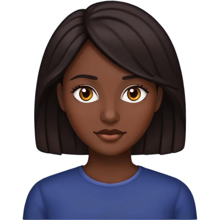 Melena morena emoji