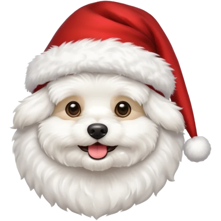 Bichon frisé emoji for x-mas emoji