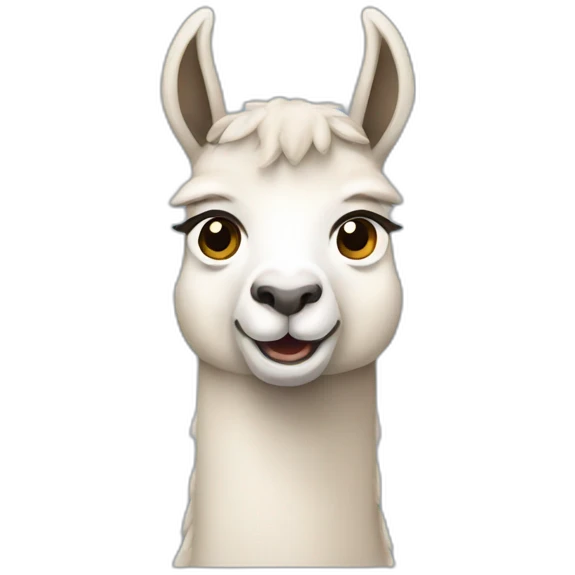 a cute lama emoji