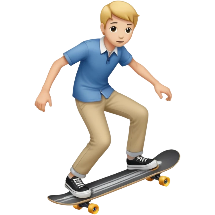 Preppy skate board emoji
