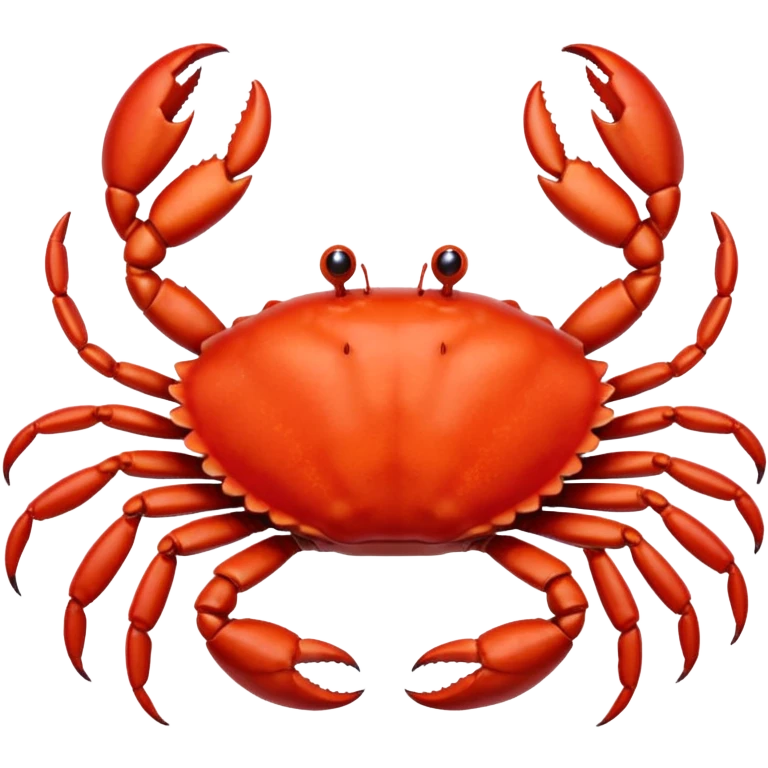 crab, apple emoji style emoji