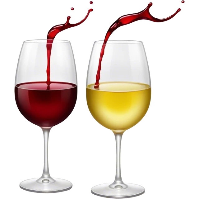 2 white wine glasses cheers emoji