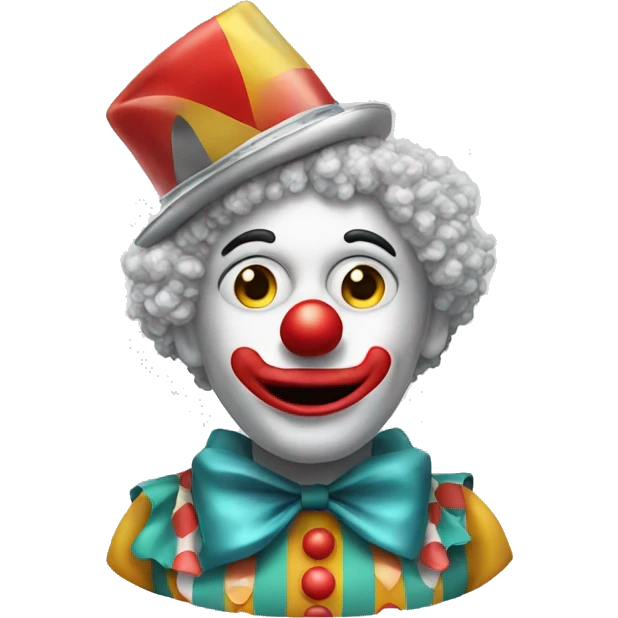 Clown with tinfoil hat emoji
