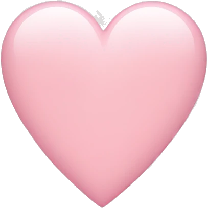 Light pink heart emoji