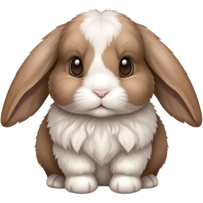 Mini lop bunny emoji