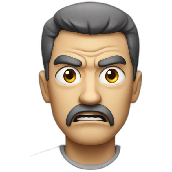 angry man  emoji