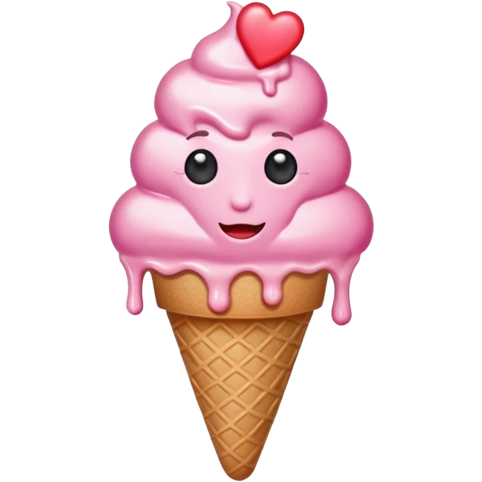 heart summer sun heat ice cream heart emoji