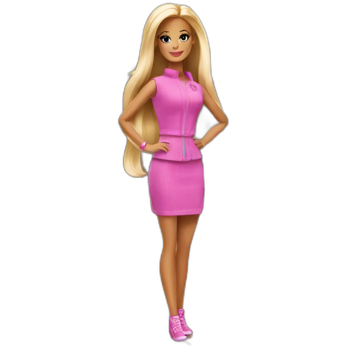 barbie in a library emoji