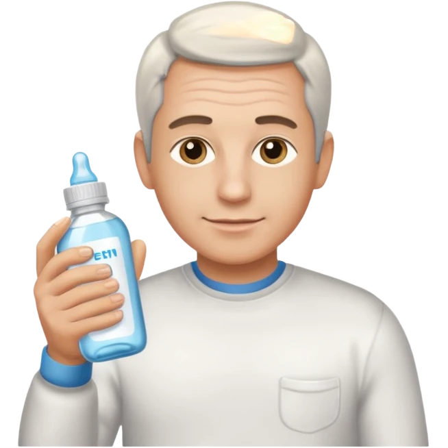 Epstein holding baby oil emoji