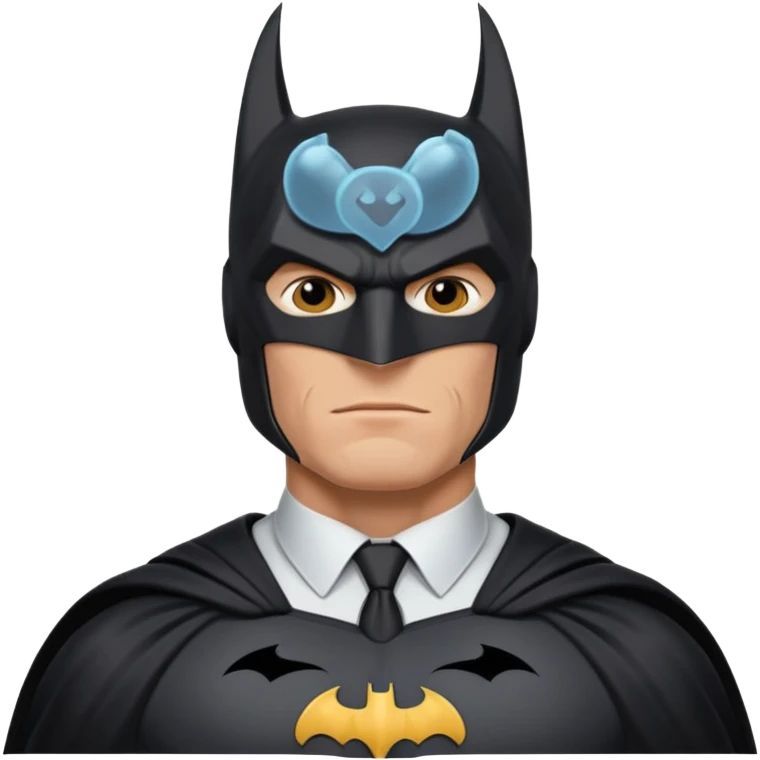 caucasian batman standing emoji