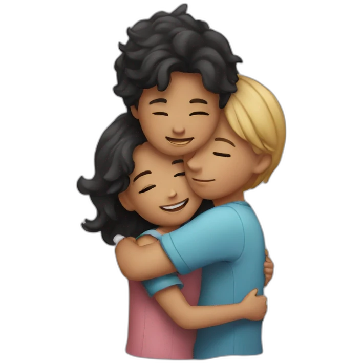 a girl hugging a boy emoji