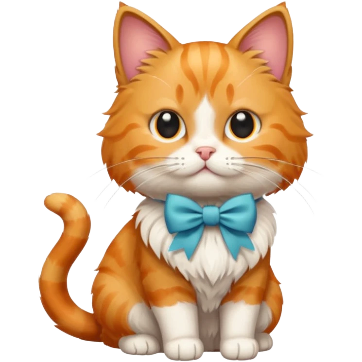 Cat with a bow emoji