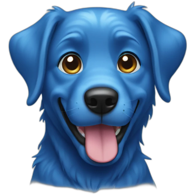 blue dog emoji