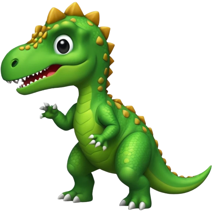 dinosaur dabbing emoji