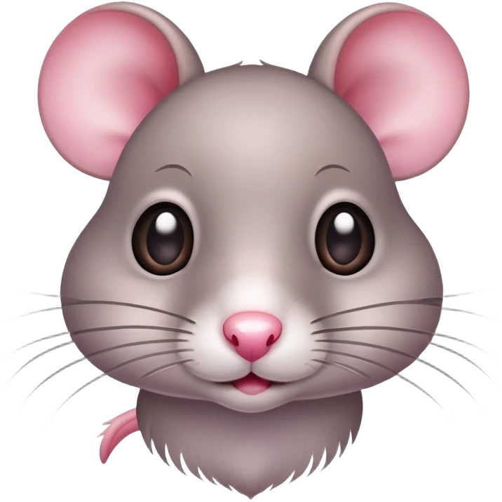 cute small rat with big eyes and whiskers emoji