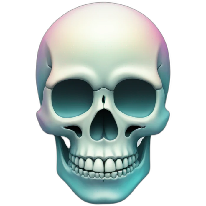 prismattic skull emoji