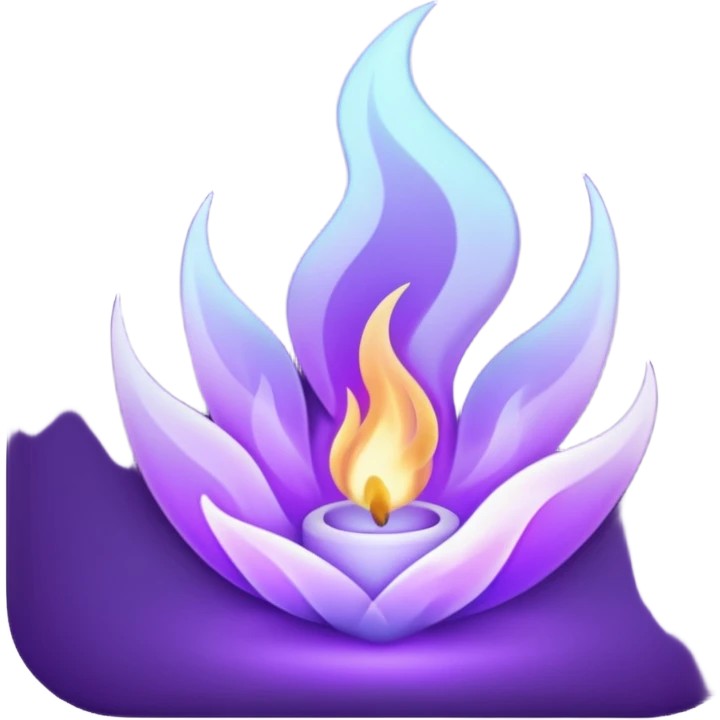 purple flame emoji