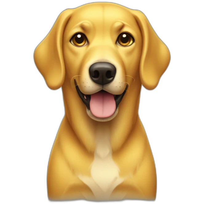 Yellow dog emoji