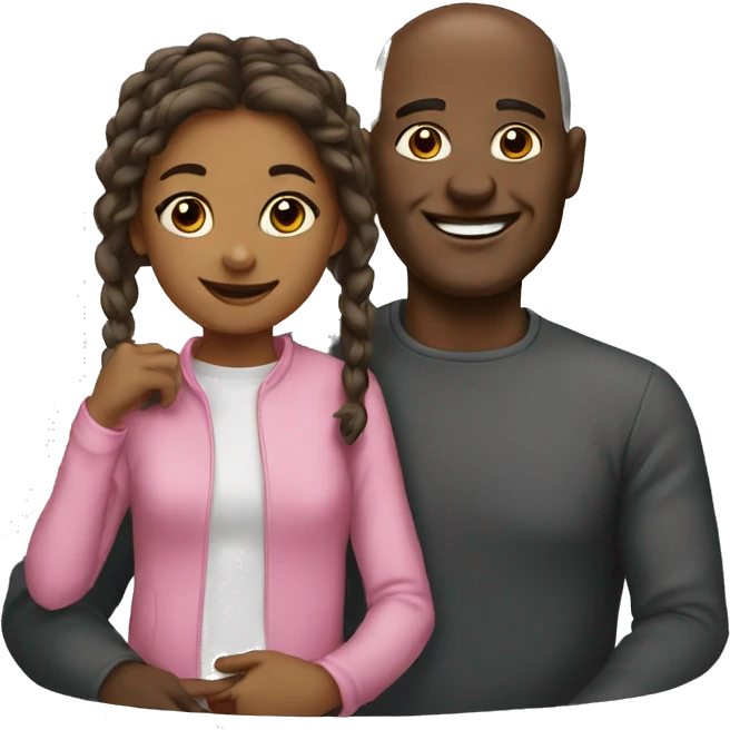 father and daughter seal emoji