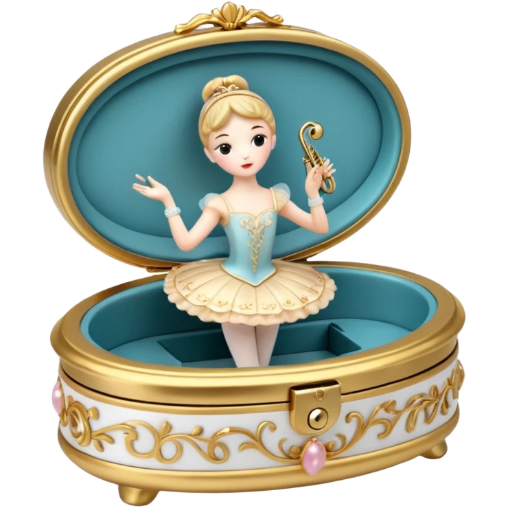 Ballerina Jewelry Music Box emoji