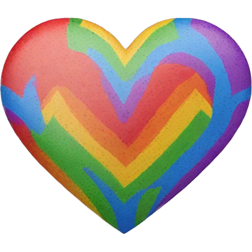 Lgbt heart emoji