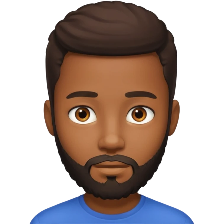bearded black teenage emoji