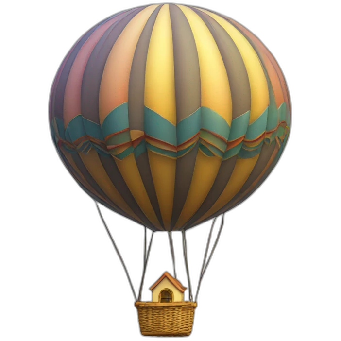 Fractal hot air Balloon emoji