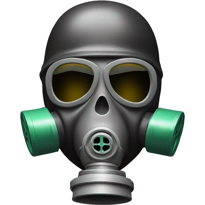 Skull with gas mask emoji
