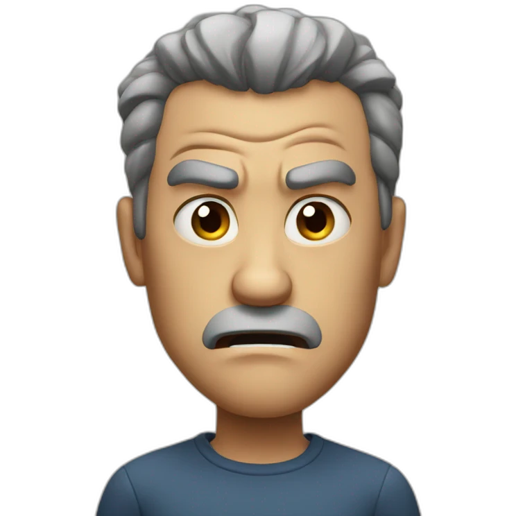 Angry man emoji