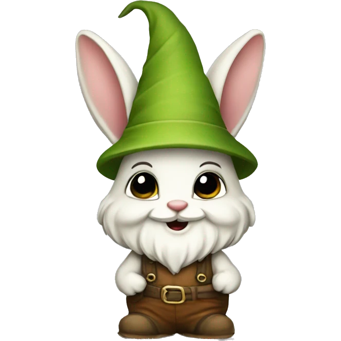 gardn gnome bunny cute emoji