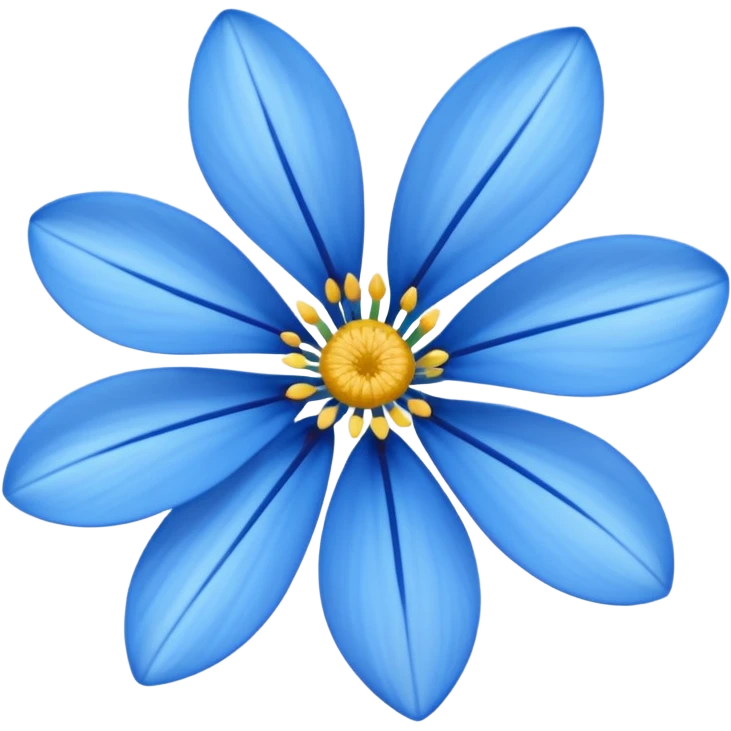 Blue flower emoji