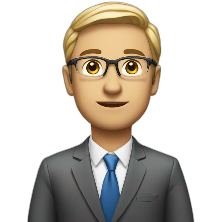 CEO of a company standing emoji