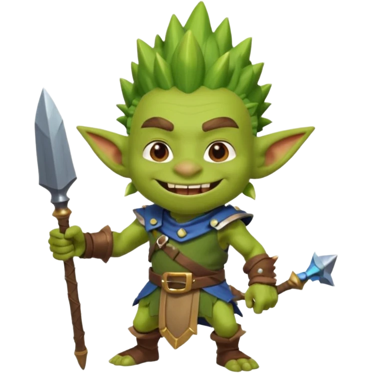 Goblin from clash royal mememe emoji