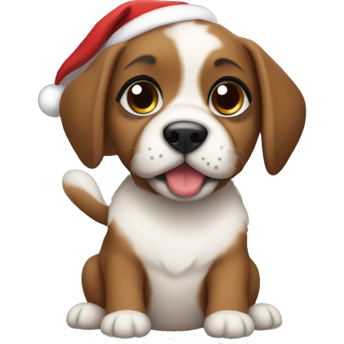 Puppy Christmas  emoji