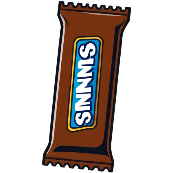 chocolate candy bar snickers emoji