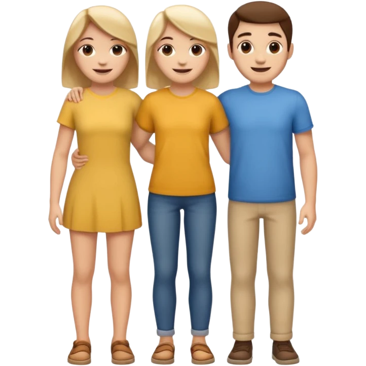 two friends, full body emoji