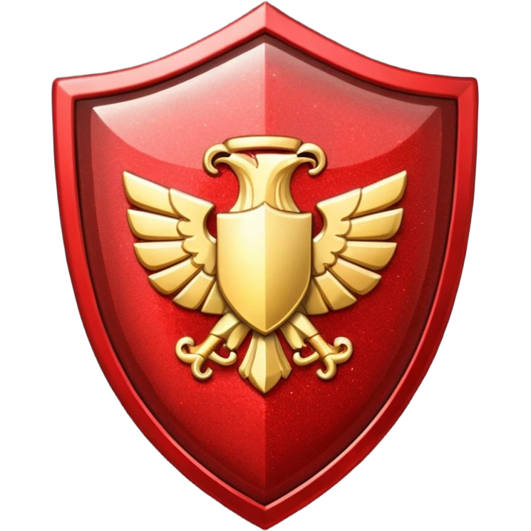 shield glitter red emoji