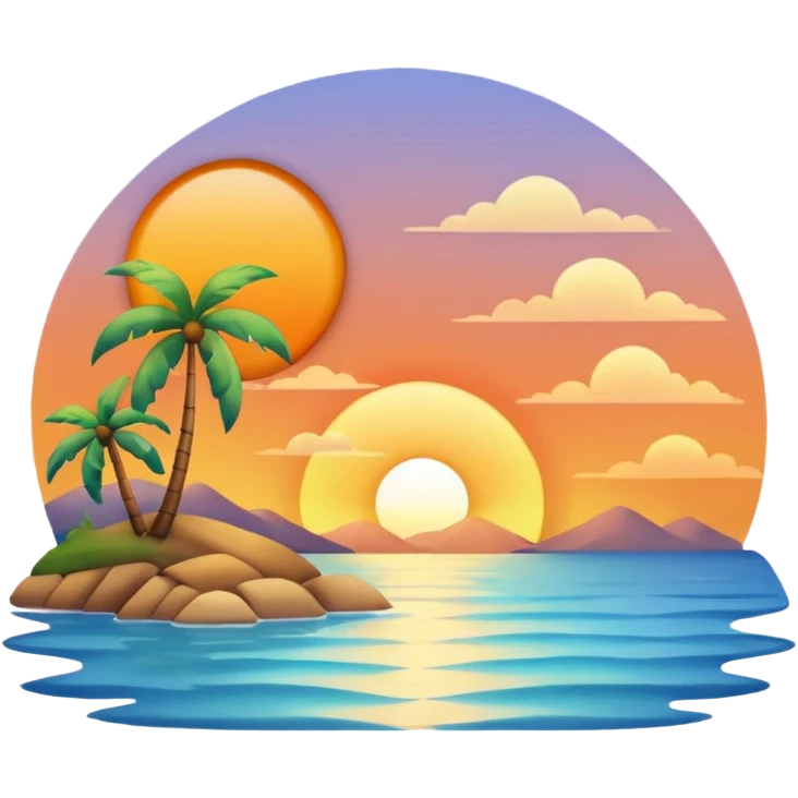 Wind, breeze, calm ,views, sunset, peace emoji