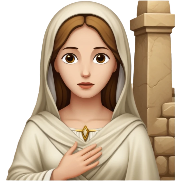 Mary Magdalene near the tomb of Jesus emoji