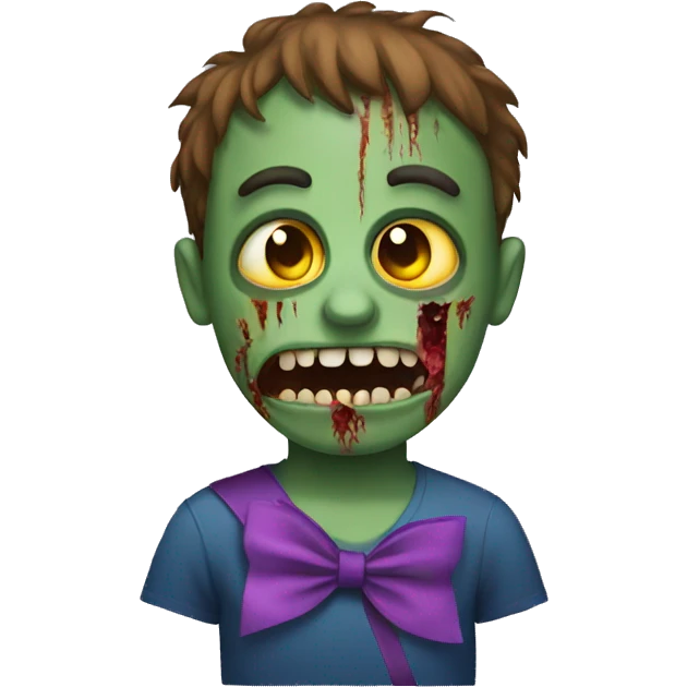 The zombie with the autism ribbon emoji emoji