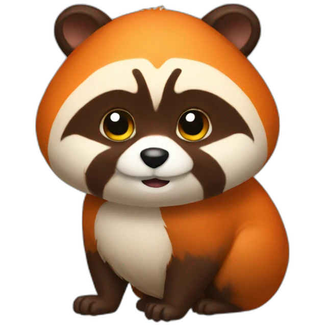 tanuki orange emoji