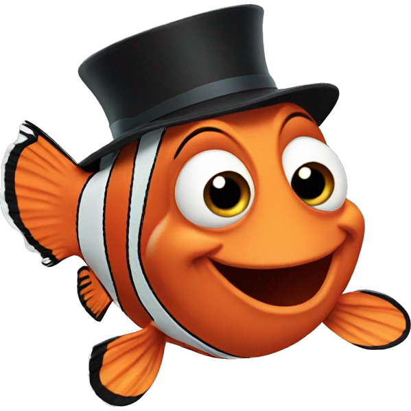 nemo with hat emoji