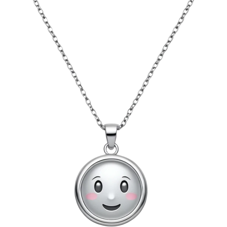 silver necklace emoji
