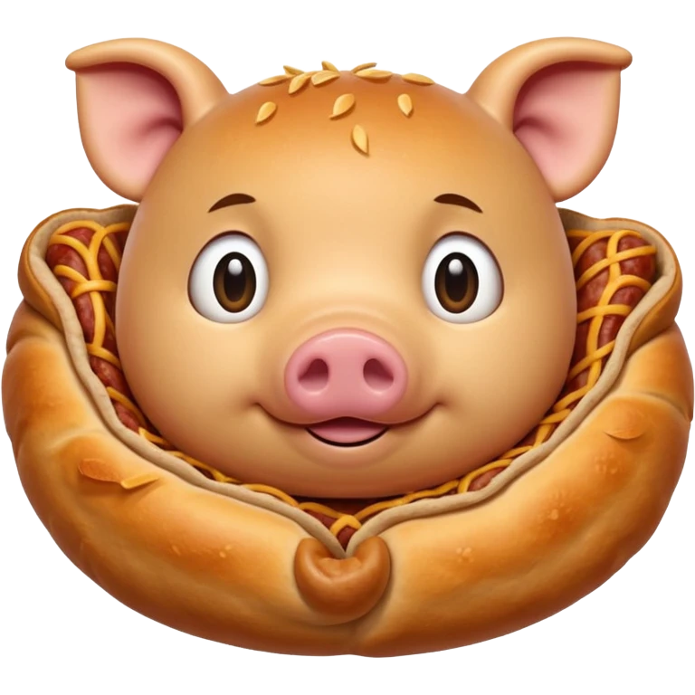 Pig in a blanket emoji