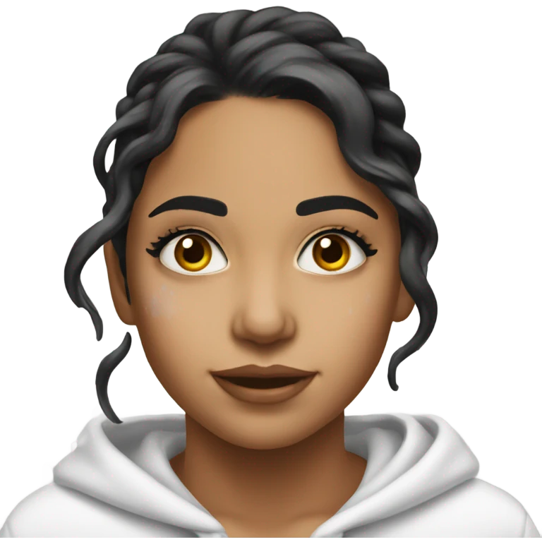 hispanic girl white paint splash emoji