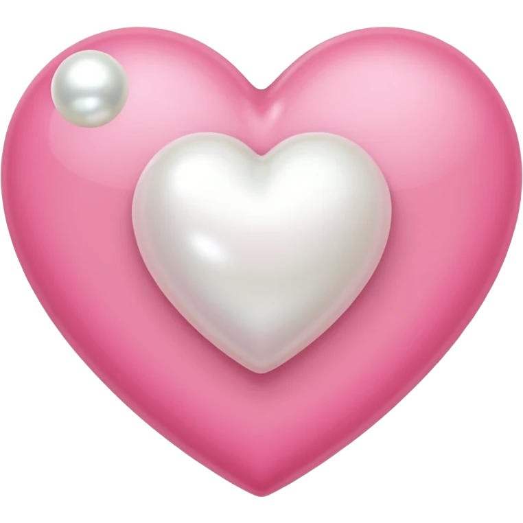 pink heart with one pearl emoji