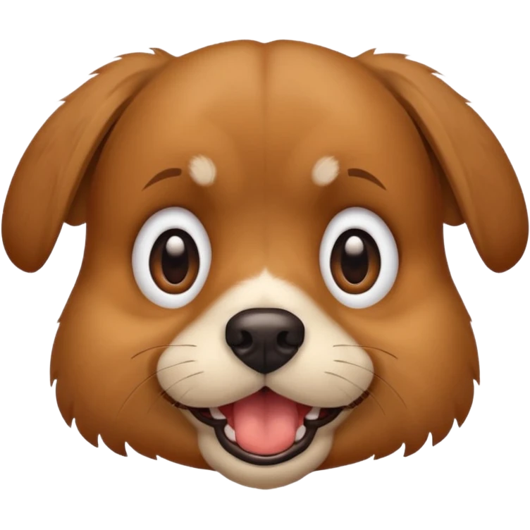 Una perro estresado emoji