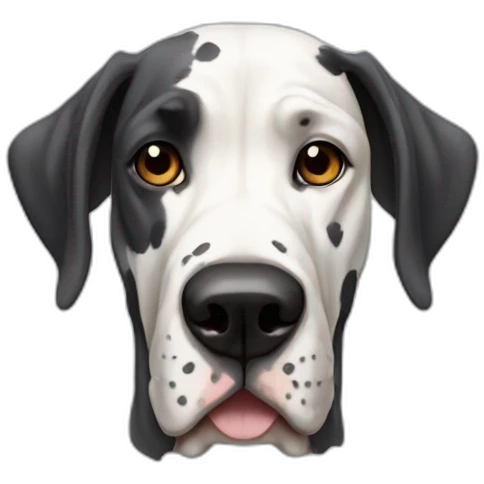 Harlequin Great Dane Dog emoji