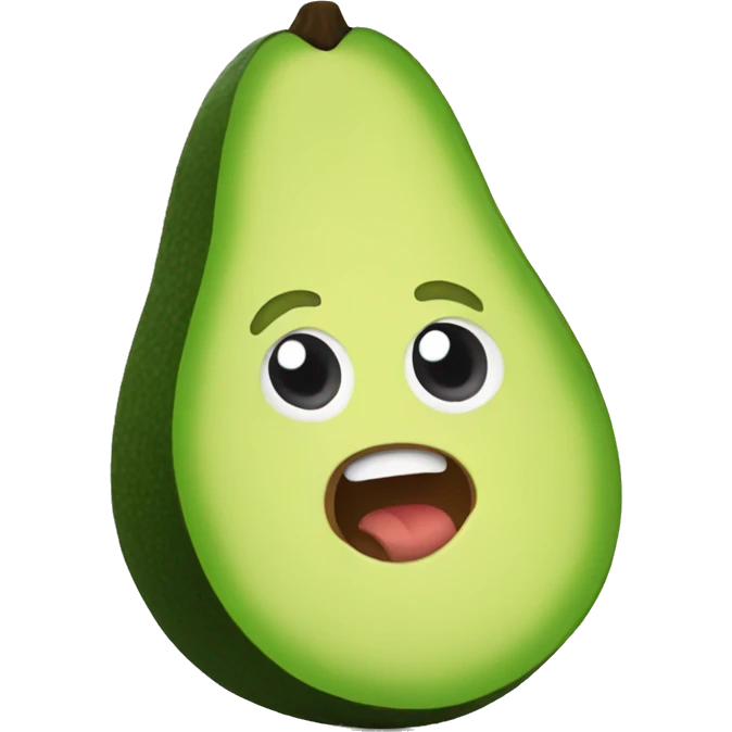 Cartoon avocado  emoji