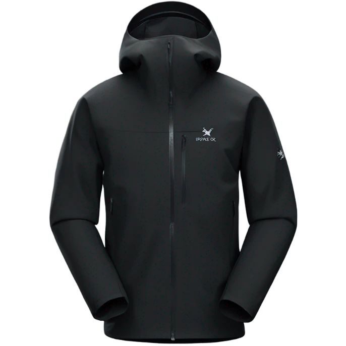 black Arcteryx jacket with no hood emoji
